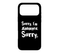 Carcasa para iPhone 17 Pro MAX Texto de Humor Divertido Divertido para la Gente Lo Siento, Soy incómodo, lo Siento