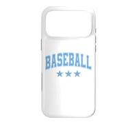 Carcasa para iPhone 17 Pro MAX Texto Retro clásico de Baseball All Light Blue Stars