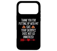 Carcasa para iPhone 17 Pro MAX Thank You for Putting Up with My Shit Funny Coworker Work