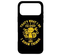 Carcasa para iPhone 17 Pro MAX That's What I Do I Fix Stuff and I Know Things Mechanic Mens