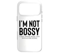 Carcasa para iPhone 17 Pro MAX The Boss I'm Not Bossy I Just Know What You Should Be Doing