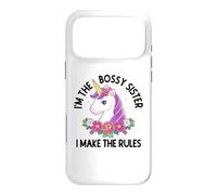 Carcasa para iPhone 17 Pro MAX The Bossy Sister I Make The Rules Unicornio Hermano