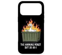 Carcasa para iPhone 17 Pro MAX The Horrors Persist But So Do I Dumpster Funny Duck Lover