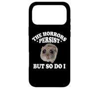 Carcasa para iPhone 17 Pro MAX The Horrors Persist But So Do I Sad Hamster Meme Lover