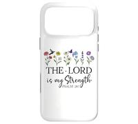 Carcasa para iPhone 17 Pro MAX The Joy of The Lord is Strength Sign My Scripture Psalm 28:7