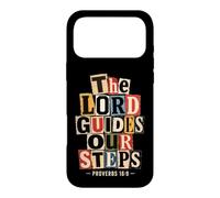 Carcasa para iPhone 17 Pro MAX The Lord Guides Our Steps Proverbios 16:9 Versículo de la Biblia