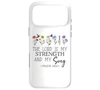 Carcasa para iPhone 17 Pro MAX The Lord is My Strength and My Song Christian Psalm 118:14