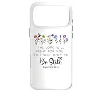 Carcasa para iPhone 17 Pro MAX The Lord Will Fight For You Sign Bible Verse Exodus 14:14