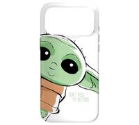 Carcasa para iPhone 17 Pro MAX The Mandalorian The Child Don't Push My Buttons White