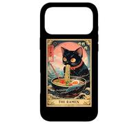Carcasa para iPhone 17 Pro MAX The Ramen Tarot Card Ramen Cat Tazón de Fideos japoneses Vintage