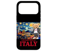 Carcasa para iPhone 17 Pro MAX The Starry Night of Italy, Teddy Bear in Italy Landmarks