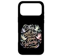 Carcasa para iPhone 17 Pro MAX They Will Run and Not Grow Weary Bible Reminder -