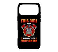 Carcasa para iPhone 17 Pro MAX This Girl Has A Smokin' Hot Firefighter Fireman Firefighters