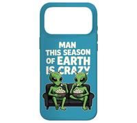 Carcasa para iPhone 17 Pro MAX This Season of Earth Is Crazy Aliens Popcorn Meme