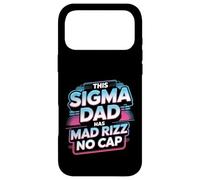 Carcasa para iPhone 17 Pro MAX This Sigma Dad Has Mad Rizz No Cap Argot de Memes -