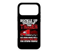 Carcasa para iPhone 17 Pro MAX This Trucker Has Anger Issues and A Serious Fun Truck Driver