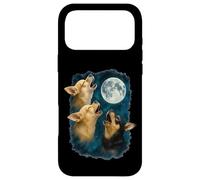 Carcasa para iPhone 17 Pro MAX Three Chihuahuas Howling At The Moon 3 Chihuahua Moon