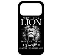Carcasa para iPhone 17 Pro MAX Tienes un león Dentro de Esos pulmones Culto de fe Cristiana
