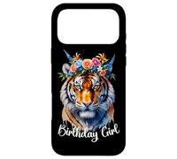 Carcasa para iPhone 17 Pro MAX Tigre Birthday Girl Cute Zoo - Traje de Fiesta temática Safari 6-12