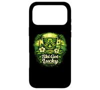 Carcasa para iPhone 17 Pro MAX Tiki Got Lucky Hawaii Shamrock Tropical Island Vibes