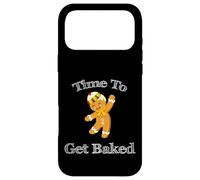 Carcasa para iPhone 17 Pro MAX Time To Get Baked, Funny Christmas New Year Cartoon Kawaii