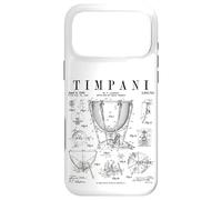 Carcasa para iPhone 17 Pro MAX Timpani Kettle Drum Vintage Patent Timpanist Dibujo Impresión