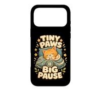 Carcasa para iPhone 17 Pro MAX Tiny Paws Big Pause Gato Siesta Calma