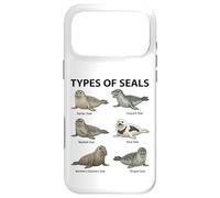 Carcasa para iPhone 17 Pro MAX Tipos De Sellos Gráfico Biología Marina Animales Oceánicos Diagrama