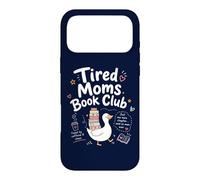 Carcasa para iPhone 17 Pro MAX Tired Moms Book Club, Divertida mamá Ganso, Amantes de los Libros Que leen