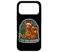 Carcasa para iPhone 17 Pro MAX Tis The Season Cirnecho dell'Etna Perro Navidad Mamá Papá Navidad