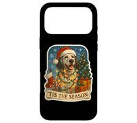Carcasa para iPhone 17 Pro MAX Tis The Season English Setter Dog, Feliz Navidad, mamá y papá