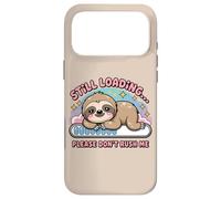 Carcasa para iPhone 17 Pro MAX Todavía Cargando, por Favor, no me apresures Lindo Perezoso