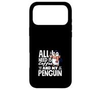 Carcasa para iPhone 17 Pro MAX Todo lo Que Necesito es café y mi café Penguin Cute Penguin