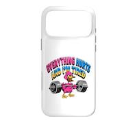 Carcasa para iPhone 17 Pro MAX Todo me Duele, Estoy Cansado, Divertido Pato de Gimnasio