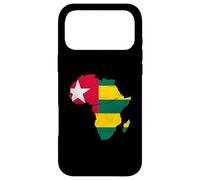 Carcasa para iPhone 17 Pro MAX Togo Flag Africa Continent Silhouette Gift Togolese People