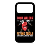 Carcasa para iPhone 17 Pro MAX Tonic Welder Caution Flying Tools Funny Welders Welding