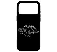 Carcasa para iPhone 17 Pro MAX Tortuga Arte Lineal Animal Elegante Dibujo