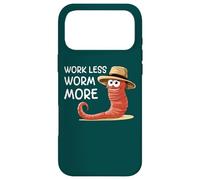 Carcasa para iPhone 17 Pro MAX Trabajar Menos Gusanos Más Divertido Cultivo de Gusanos