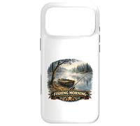 Carcasa para iPhone 17 Pro MAX Tranquilo Lakeside Angler Amanecer Escape Wilderness