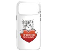 Carcasa para iPhone 17 Pro MAX Trap Neuter Return (TNR) The Humane Solution, corazón de Gato, Amor
