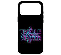 Carcasa para iPhone 17 Pro MAX Treble Maker Retro Music Pun Synthwave Diseño estético