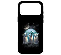 Carcasa para iPhone 17 Pro MAX Tres Llamas Aullando en la Luna Divertida Parodia Llama
