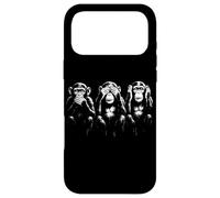 Carcasa para iPhone 17 Pro MAX Tres Monos sabios | Arte de la Plantilla - Speak See Hear No Evil