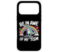 Carcasa para iPhone 17 Pro MAX Trex Dinosaur Autism Awareness Be In Awe of My Tism Kids