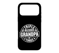 Carcasa para iPhone 17 Pro MAX Triple Blessed Grandpa of Three Abuelo Orgulloso -