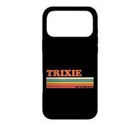 Carcasa para iPhone 17 Pro MAX Trixie Retro Personalizado Nombre Vintage Rayas