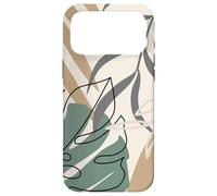 Carcasa para iPhone 17 Pro MAX Tropical Botanical Beige Brown Exotic Minimalist Abstract