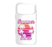 Carcasa para iPhone 17 Pro MAX Tropical Vibes Beach Sunset Palms Retro Summer Energy