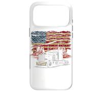 Carcasa para iPhone 17 Pro MAX Truck Driver Trucker Camiseta Hombre Papá Big Rig American