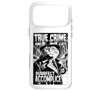 Carcasa para iPhone 17 Pro MAX True Crime and Cats Purrfect Cómplice Funny Cat Lover